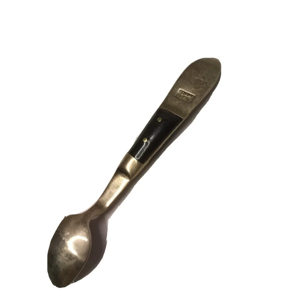 Siam Royal Demitasse Spoon Set Gold Tone Vintage Entertaining Collectible